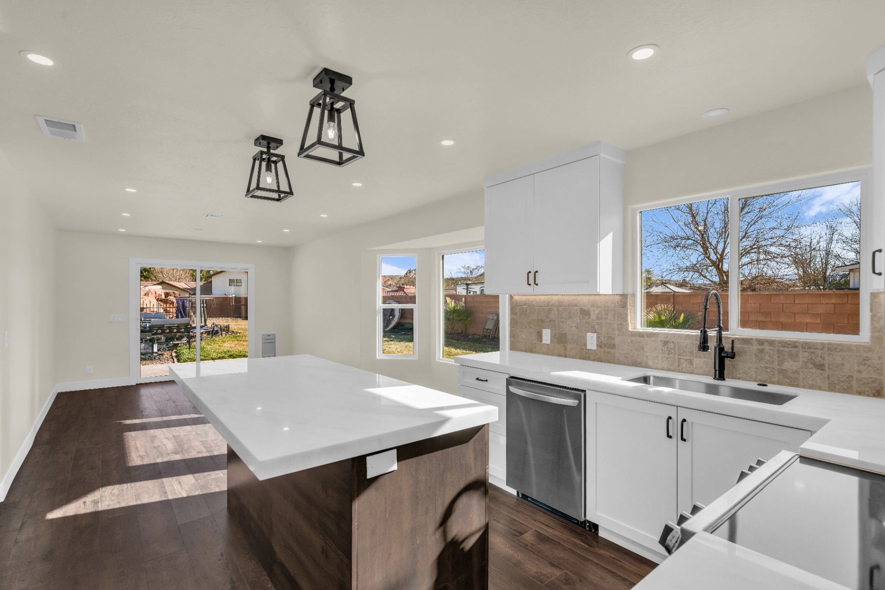 Kitchen + Patio Access — Prestigious Home Builders portfolio